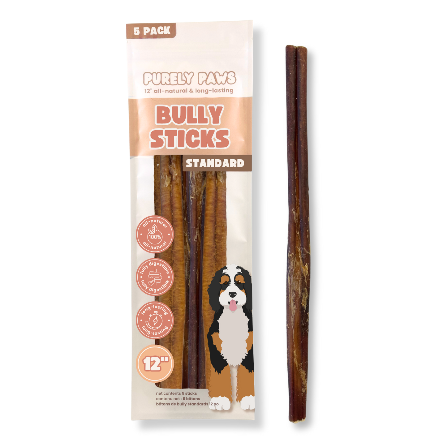 Purely Paws Natural Bully Sticks