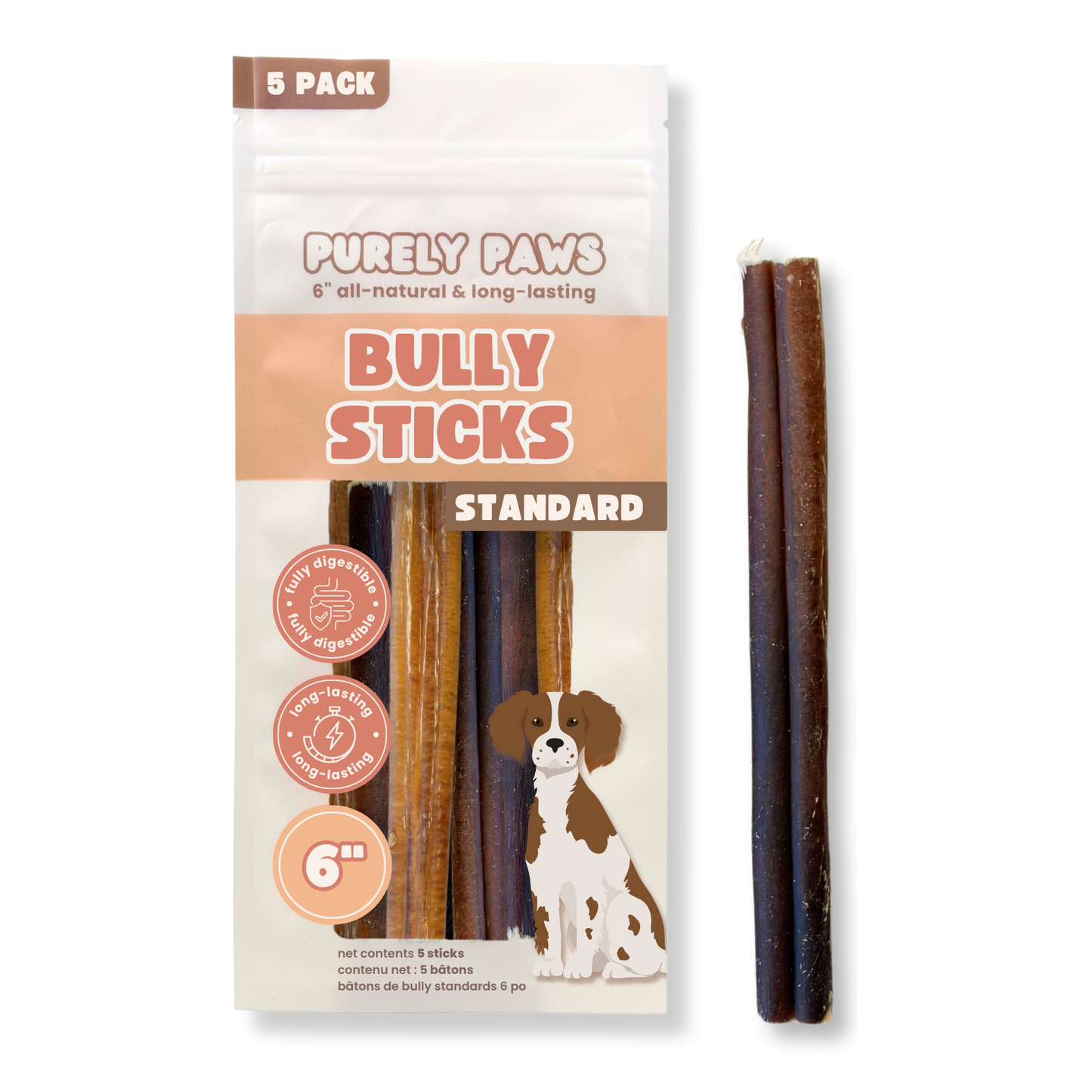 Purely Paws Natural Bully Sticks