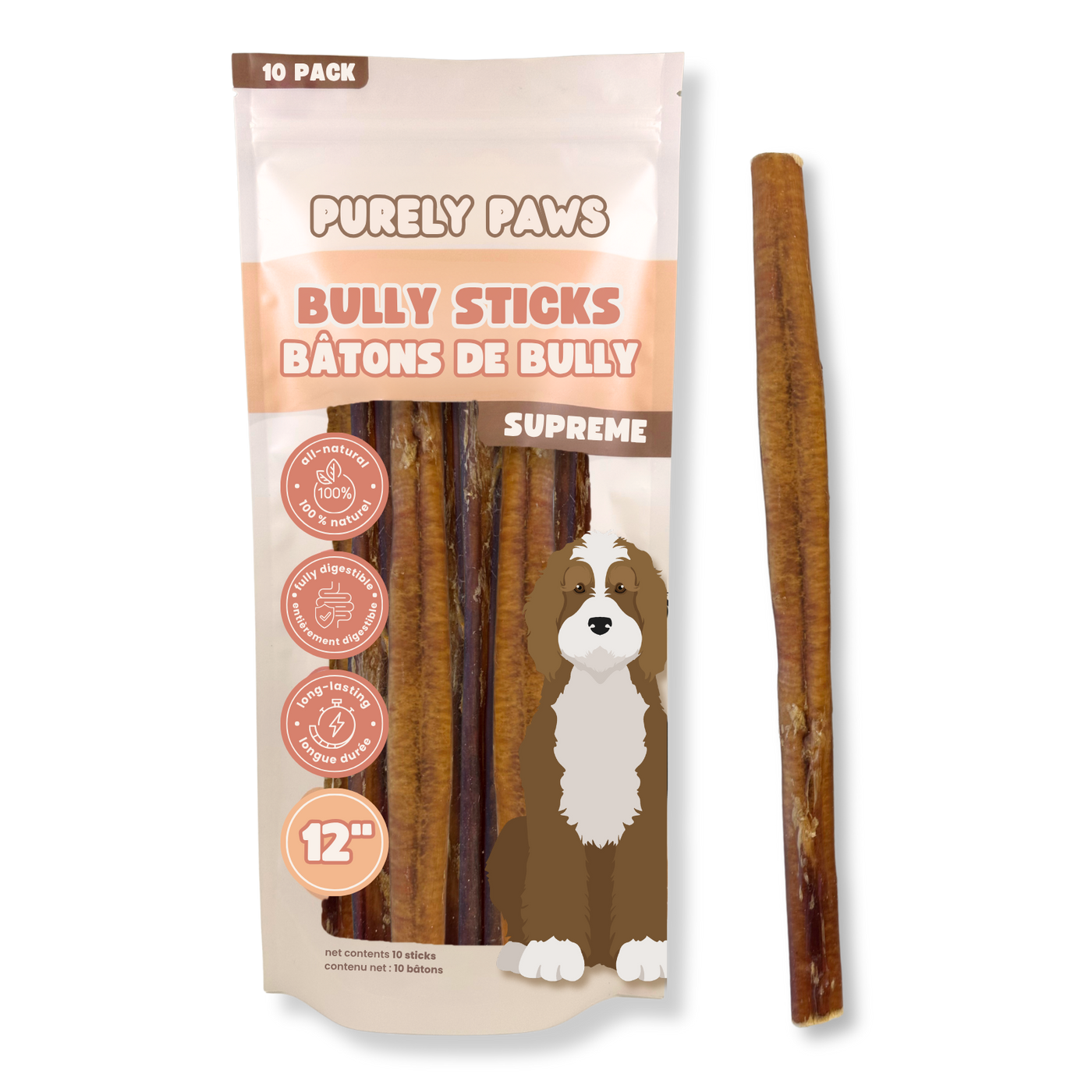 Purely Paws Natural Bully Sticks