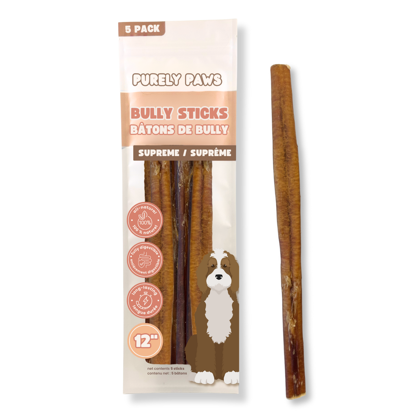 Purely Paws Natural Bully Sticks