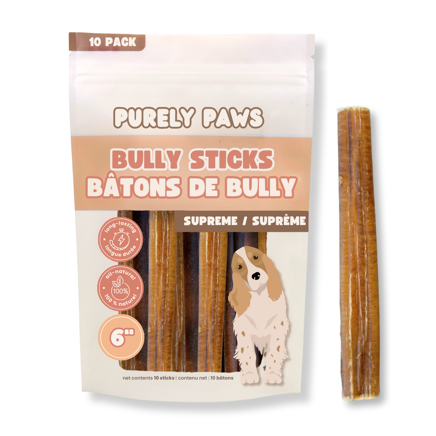 Purely Paws Natural Bully Sticks