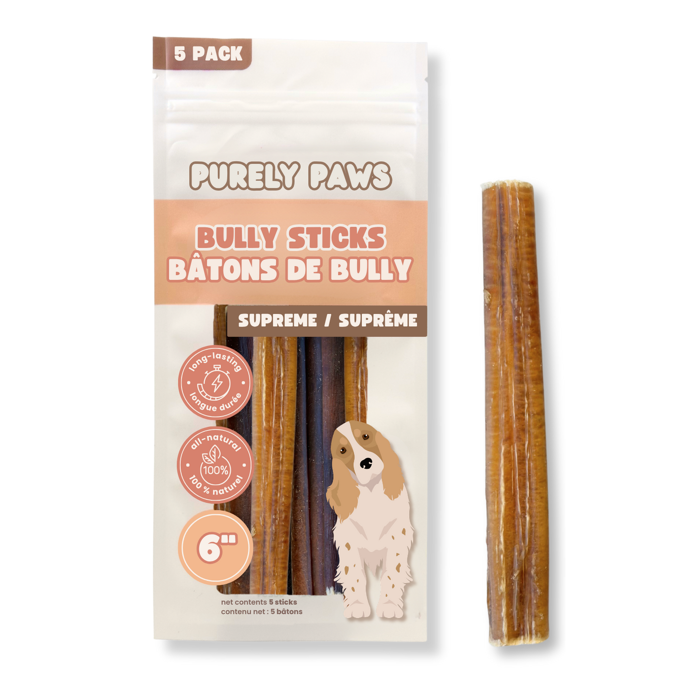 Purely Paws Natural Bully Sticks