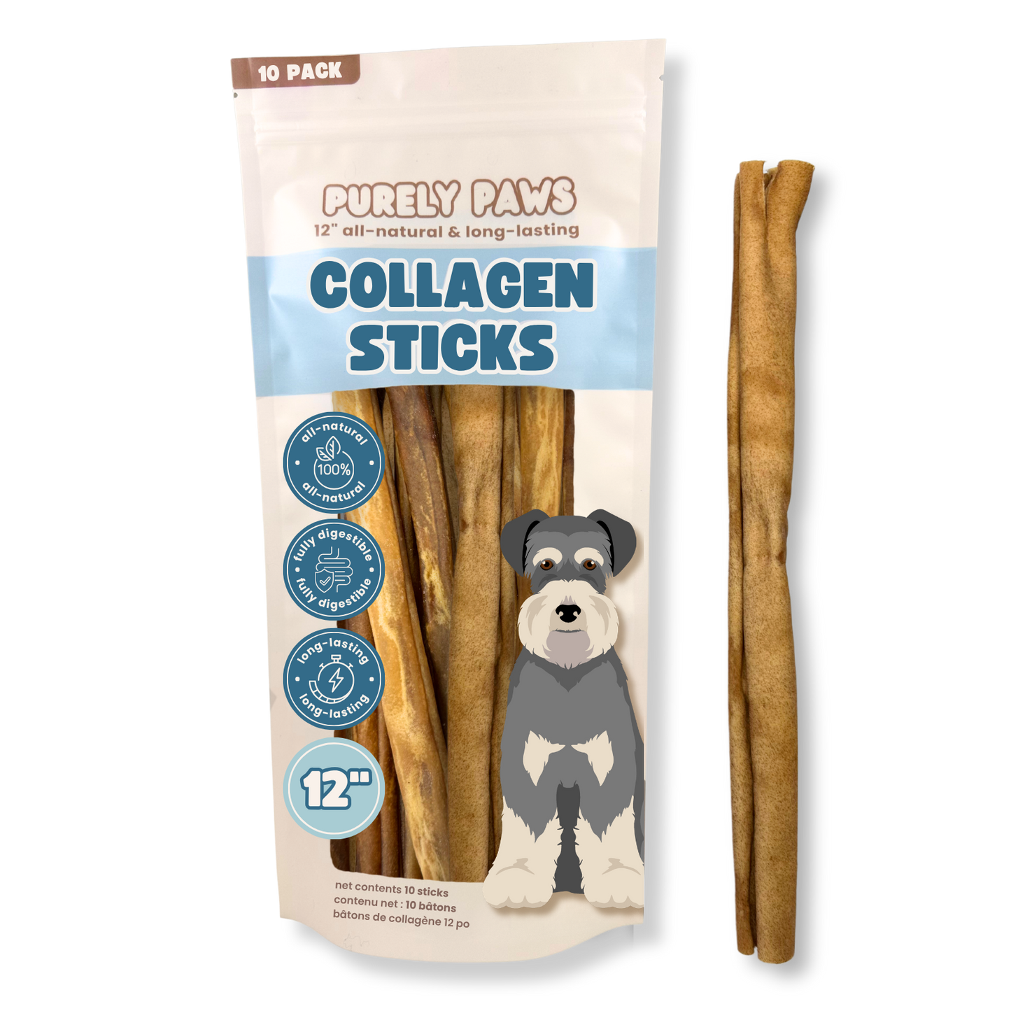 Purely Paws Natural Beef Collagen Sticks
