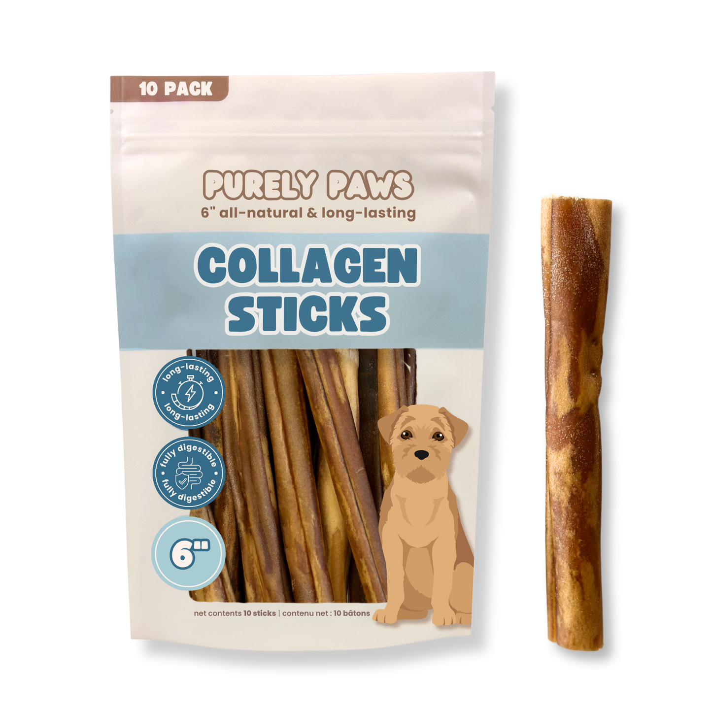 Purely Paws Natural Beef Collagen Sticks