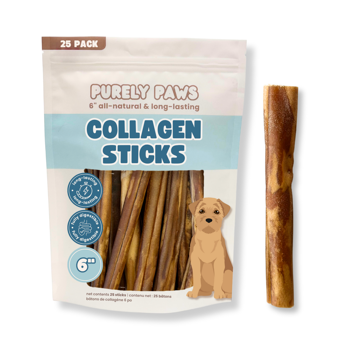 Purely Paws Natural Beef Collagen Sticks